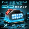 180Bar Akku Hochdruckreiniger mit 2×4000mAh Akkus, 6-in-1  Produktbild-Vorschau 7
