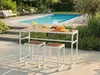 BELIANI Gartentisch Braun u. Weiß Kunstholz u. Stahl 150 x Produktbild-Vorschau 3