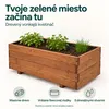 IvoQ Drevený kvetináč – 80 x 40 x 32 cm – drevo – Na Náhľad obrázku produktu 2