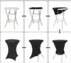 Tischhusse für Stehtisch Ø80 cm - Schwarz - Stretchhusse - Produktbild-Vorschau 4