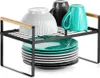 A kitchen shelf organizer holding plates and mugs. Anteprima dell’immagine prodotto