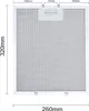 INF Filtr ventilátoru - 320x260 mm, hliníkový + uhlíkový Náhled obrázku produktu 5