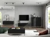 Komoda RTV Glamour Szafka RTV Glamour Czarny Mat 168 cm Podgląd zdjęcia produktu 7