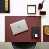 Mauspad Echtes Leder Bordeaux Rot cm 20x32 - Mousepad Produktbild-Vorschau 5