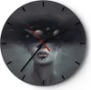 Wanduhr - Rund - Glasuhr - Quinoa Frau Gesicht - 30x30cm - Produktbild-Vorschau 1