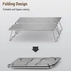 A folding camping table is shown in both its open and folded states. Náhled obrázku produktu