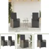 The Living Store Gartensessel mit Fußteil 2 Stk. Produktbild-Vorschau 1