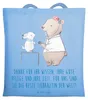 Mr. & Mrs. Panda Jutebeutel Beste Tierärztin - Sky Blue - Produktbild-Vorschau 1
