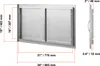 SucceBuy 863x482mm Double BBQ Zugang Tür, Edelstahl Flush Produktbild-Vorschau 8