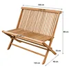 A wooden garden bench with dimensions indicated by text overlays. Náhled obrázku produktu