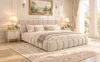 Gestoffeerd bed van 180x200 cm met een gestoffeerd Productafbeelding-voorbeeld 5