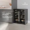 KlarsteinShiraz chłodziarka do wina, 2 strefy chłodzenia, Podgląd zdjęcia produktu 3