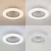 Lindby LED-Deckenventilator Vedin, weiß, DC, Ø 49 cm, CCT Produktbild-Vorschau 4