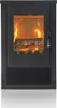 Poêle à bois modern model Lheia noir, efficacité Voir les images du produit 1