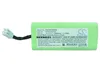 A green battery pack with a white label and a white connector with a black wire. Voir les images du produit