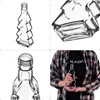 Bottiglie di vetro KADAX a forma di albero di Natale, Anteprima dell’immagine prodotto 9