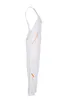 Side view of white overalls with yellow accents. Produktbild-Vorschau