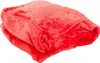 A folded red fleece blanket. Náhľad obrázku produktu