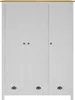vidaXL Kleiderschrank mit 3 Türen Hill Weiß 127x50x170 cm Produktbild-Vorschau 9