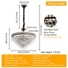 WISFOR lampadario in cristallo a soffitto lampada a Anteprima dell’immagine prodotto 3