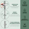 asta doccia bremermann in acciaio inox 71,5 cm incl. doccia Anteprima dell’immagine prodotto 3