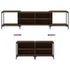 vidaXL Armoire TV marron imitation chêne 203x37x50 cm Voir les images du produit 6