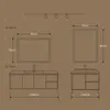 LED Badezimmerspiegel 90x70cm Rechteckig, 3 Lichtfarben Produktbild-Vorschau 4