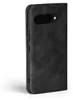 A black flip case for a Google Pixel 9a phone, shown from the side. Produktbild-Vorschau