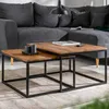 cagü: Design 2er Set Couchtische [MAILAND] Sheesham mit Produktbild-Vorschau 2