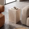 home24 Beistelltisch - Travertin / Beige Produktbild-Vorschau 7