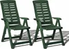 2 Stück Klappstühle Kunststoff Grün 5-Positionen Produktbild-Vorschau