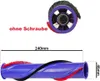 A vacuum cleaner brush roll is shown with dimensions and text indicating it is without screws. Produktbild-Vorschau