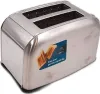 A stainless steel toaster with two slots. Anteprima dell’immagine prodotto