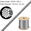 VEVOR 3.2mm Edelstahl Drahtseil 316 Edelstahldrahtseil PVC Produktbild-Vorschau 9