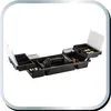 A black tool organizer box with multiple compartments and open trays, displayed against a white background. Produktbild-Vorschau