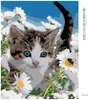 Diamondi - Diamond painting - KÄTZCHEN IN MARGERITEN, 40X50 Produktbild-Vorschau 3