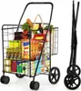 costway Chariot de supermarché spacieux et pliable avec Voir les images du produit 7