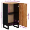 vidaXL Credenza con anta 40x31x75 cm in legno massiccio di Anteprima dell’immagine prodotto 7