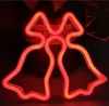 Neon LED w kształcie dzwonków, zasilany bateriami i USB Anteprima dell’immagine prodotto 13