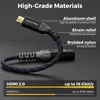 deleyCON 4K USB-C auf HDMI Adapter aus Aluminium (4K@60Hz Produktbild-Vorschau 7