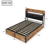 A product image of a bed frame with dimensions indicated by measurement lines and numbers. Produktbild-Vorschau