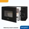 Exquisit Mikrowelle MW 900-030 schwarz | 700 W | Garraum 20 Produktbild-Vorschau 5