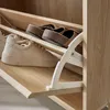 sweeek - Schuhschrank 3 Türen Naturholzdekor - Natur Produktbild-Vorschau 5