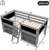 A diagram of a loft bed with dimensions and weight capacity indicated. Náhľad obrázku produktu