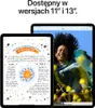 Two iPads are shown, one displaying a handwritten note about supernovae, and the other showing a smiling person in a field of flowers. Podgląd zdjęcia produktu