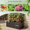 Jardinière COSTWAY avec treillis et espalier, bac à fleurs Voir les images du produit 7