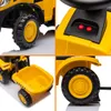 A collage of four close-up images of a yellow toy tractor. Náhľad obrázku produktu