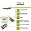 Bilderlampe LED mit Schalter B: 55,5 cm in Messing Antik Produktbild-Vorschau 2