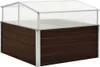 vidaXL Gewächshaus Braun 100 x 100 x 85 cm Verzinkter Stahl Produktbild-Vorschau 7