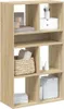 vidaXL Knihovna Sonoma dub 66x31x112 cm Materiál na bázi Náhled obrázku produktu 2